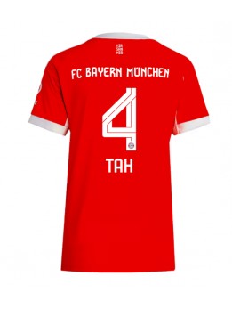 Bayern Munich Jonathan Tah #4 Replika Hemmakläder Dam 2025-26 Kortärmad